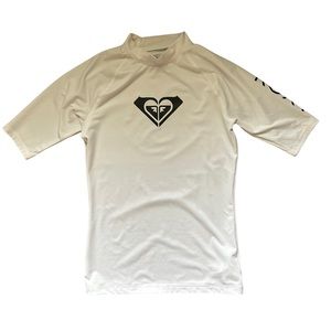 Roxy Florida Women’s Wholehearted Short Sleeve Rash Guard UPF 50 Size Small